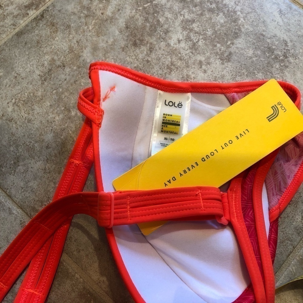 🆕 Lole Kapiti orange & pink adjustable bikini… - Picture 9 of 12